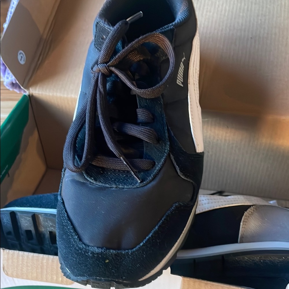 Puma Black and White Sneakers